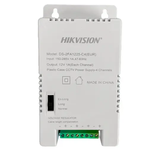 [HK-DS-2FA1225-C4] FUENTE CENTRALIZADA HIKVISION 4 SALIDAS 12V HK-DS-2FA1225-C4