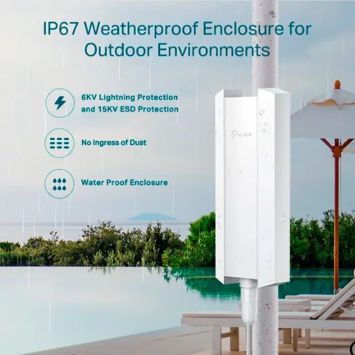 [EAP650 OUTDOOR] ACCESS POINT WIFI 6 AX3000 2.4/5 GHZ INT/EXT EAP650 OUTDOOR TP LINK	
