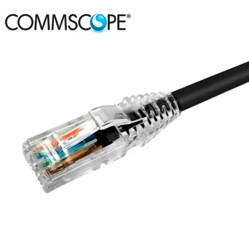 PATCH CORD CAT6A 1MT COMMSCOPE NEGRO