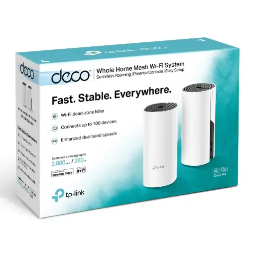 [DECO M4-2] DECO GIGABIT M4-2 AC1200 WIFI MESH TP LINK 260m CUADRADOS