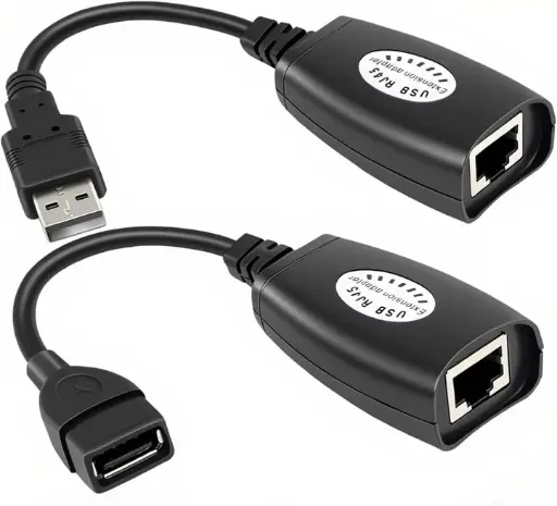 [USBEX00-50] EXTENDER DE USB POR RJ45 HASTA 50M - CON CABLE CAT6 RECOMENDADO