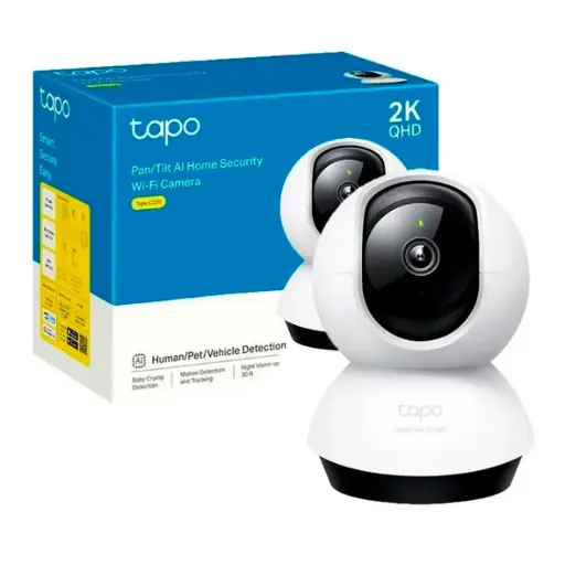 [TAPO C220] CAMARA DOMO INTERIOR 360 TAPO C220 2K QHD 4MP WIFI | IR 10M