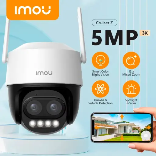 [IPC-S7DN-5M0WEZ] CAMARA CRUISER Z 3K 5MP ZOOM 12X IMOU