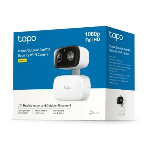 [TAPO C206] CAMARA DOMO INTERIOR/EXTERIOR 360 TAPO C206 FULL HD 2MP WIFI | IR 10M A COLORES