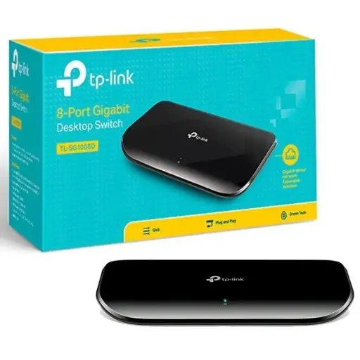 [TL-SG1008D] SWITCH DE 8 PUERTOS GIGABIT TP LINK TL-SG1008D PLASTICO