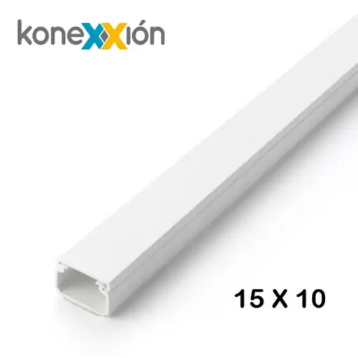 [7102011510] CANALETA ADHESIVA DE 15X10 BLANCO KONEXXION