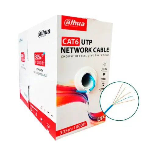 [DH-PFM920I-6UN-C] CABLE UTP CAT6 99.97% COBRE, CUMPLE CON IEC 60332-1-2, CERT. CPR ECA - 305M, POWER OVER ETHERNET DH-PFM920I-6UN-C DAHUA