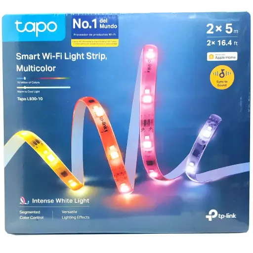 [TAPO L930-10] TIRA LED DE 10M MULTICOLOR Wi-Fi INTELIGENTE TAPO L930-10  | SINCRONIZA CON MUSICA | APPLE HOME