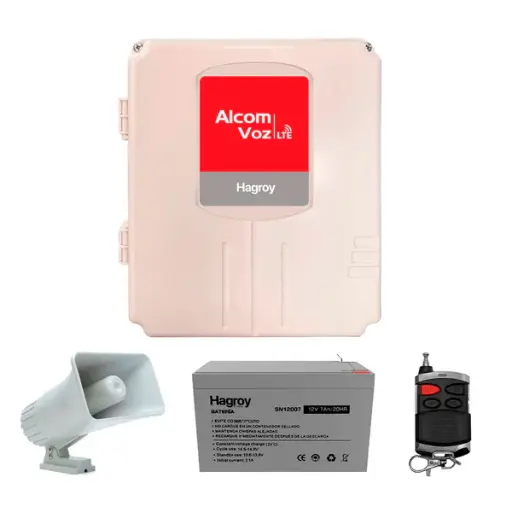KIT ALARMA COMUNITARIA ALCOM VOZ LTE HAGROY