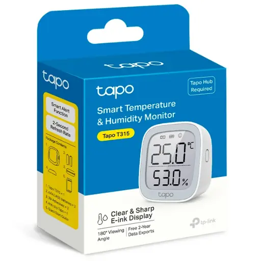 [TAPO T315] SENSOR DE TEMPERATURA Y HUMEDAD DIGITAL TAPO T315 (Requiere HUB Tapo)