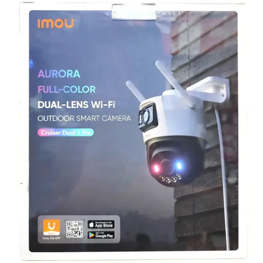 [IPC-S7XFN-8U0WED] CAMARA CRUISER AURORA DOBLE LENTE 8MP LENTE FIJO 3MP Y GIRATORIA DE 5MP | ALGO PLAY | 