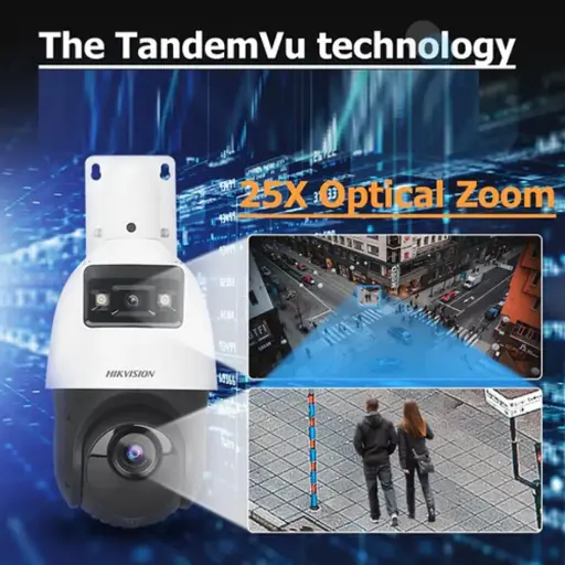 [HK-DS2SE4C425MWG-E/14] CAMARA DOMO PTZ IP 4" 4MP 25X + 4MP 2.8MM TANDEMVU ACUSENSE | COLOR VU + IR | HK-DS2SE4C425MWG-E/14 HIKVISION