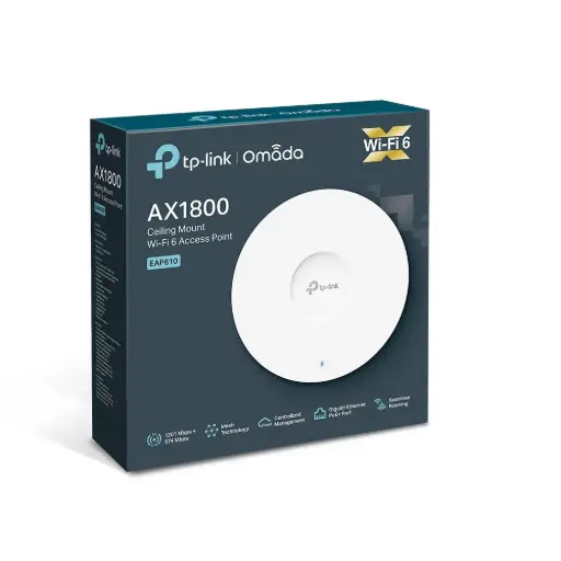 [EAP610] ACCESS POINT WIFI 6 AX1800 2.4/5 GHZ MONTAJE EN TECHO EAP610 INTERIOR TP LINK