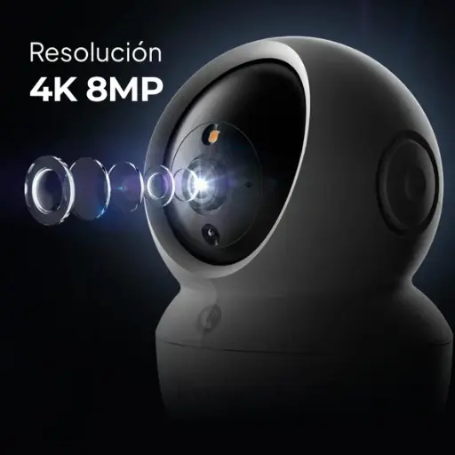 [CS-H6C-R105-8H8WF] CAMARA EZVIZ H6C G1 4K 8MP WIFI GIRATORIA DOBLE BANDA 2.4/5GHz