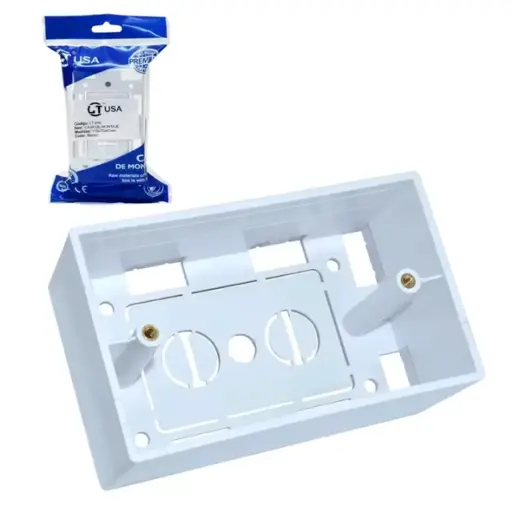[LT-240] CAJA DE MONTAJE 4X2 BLANCA LT USA LT-240 
