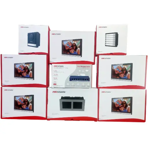 [KIT_PORTERO_5CH_HIK] KIT VIDEO PORTERO IP DE 5 DEPARTAMENTOS HIKVISION FULL HD CON APP
