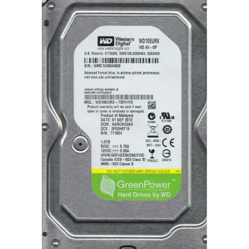 DISCO DURO DE 1TB WESTERN DIGITAL GREEN POWER PARA CCTV