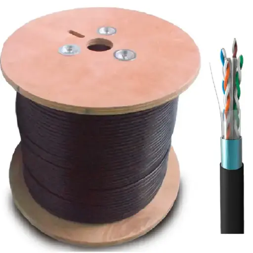 [0212101205] CABLE SATRA F/UTP-PE 24AWG CAT6 305M PARA EXTERIORES COLOR NEGRO