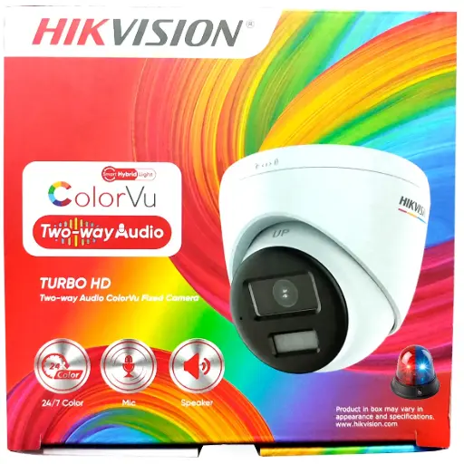 [HK-DS2CE72DF0T-LPXTS] CAMARA DOMO COLOR VU 2MP | AUDIO | D-WDR | 2.8mm | BIDIRECCIONAL CON ALARMA POLICIAL IR 20m HK-DS2CE72DF0T-LPXTS HIKVISION