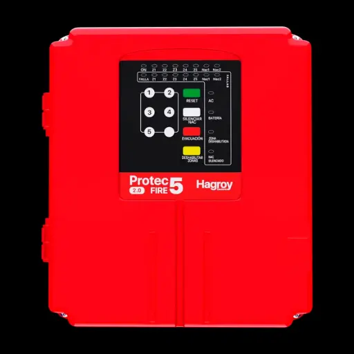 [PROTEC FIRE 5 V2.0] PANEL DE ALARMA CONTRA INCENDIO CONVENCIONAL PROTEC FIRE 5 V2.0 HAGROY