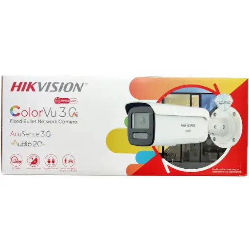 [HK-DS2CD2T87G3-LIS2UY/SRB] CAMARA TUBO IP 8MP AcuSense 3.0 con Audio V2.0iA COLOR VU V3.0iA | 2.8mm | Anti Corrosion | DOBLE VIA DE AUDIO | HK-DS2CD2T87G3-LIS2UY/SRB HIKVISION 16Mbps