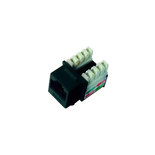 [TT-J6BL NEGRO] JACK RJ45 CAT6 MODULAR NEGRO LT-USA