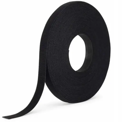 [ER-VC12.5X20M] EL-ROI CINTA VELCROM 12MM X 20MTR CE/ROHS COLOR NEGRO ER-VC12.5X20M