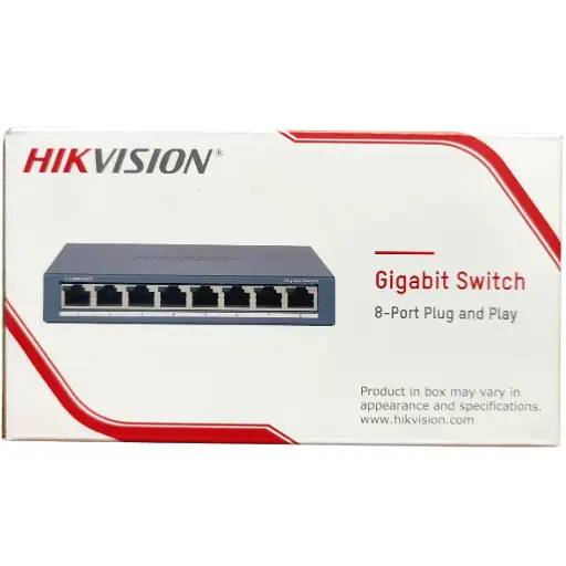[HK-DS-3E0508-O] SWITCH GIGABIT DE 8 PUERTOS 1000 MBPS METALICO HIKVISION HK-DS-3E0508-O
