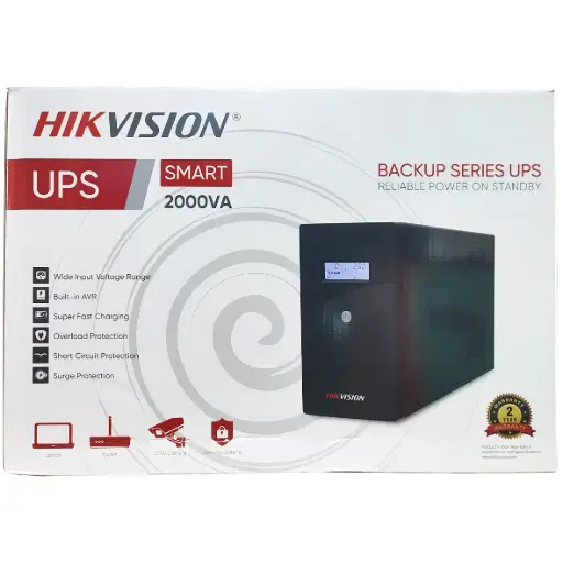 [HK-DS-UPS2000R] UPS DE 2000VA 1200W 6 TOMAS HIKVISION PANTALLA LCD HK-DS-UPS2000R