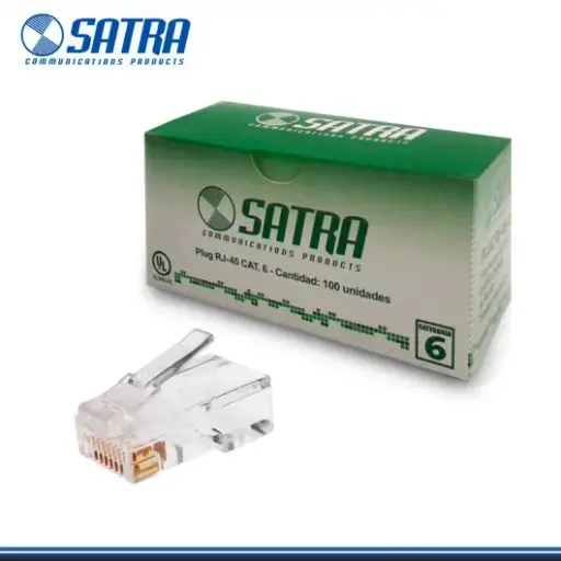 [0102040001] CAJA CONECTORES RJ45 CAT6 SATRA