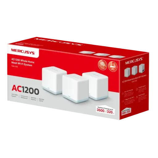 [H30G-3] HALO MESH H30G-3 AC1300 DOBLE BANDA MERCUSYS PACK X3